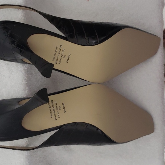 Chadwicks Brown Leather Embossed Slingbacks-Size 10 - Picture 5 of 5